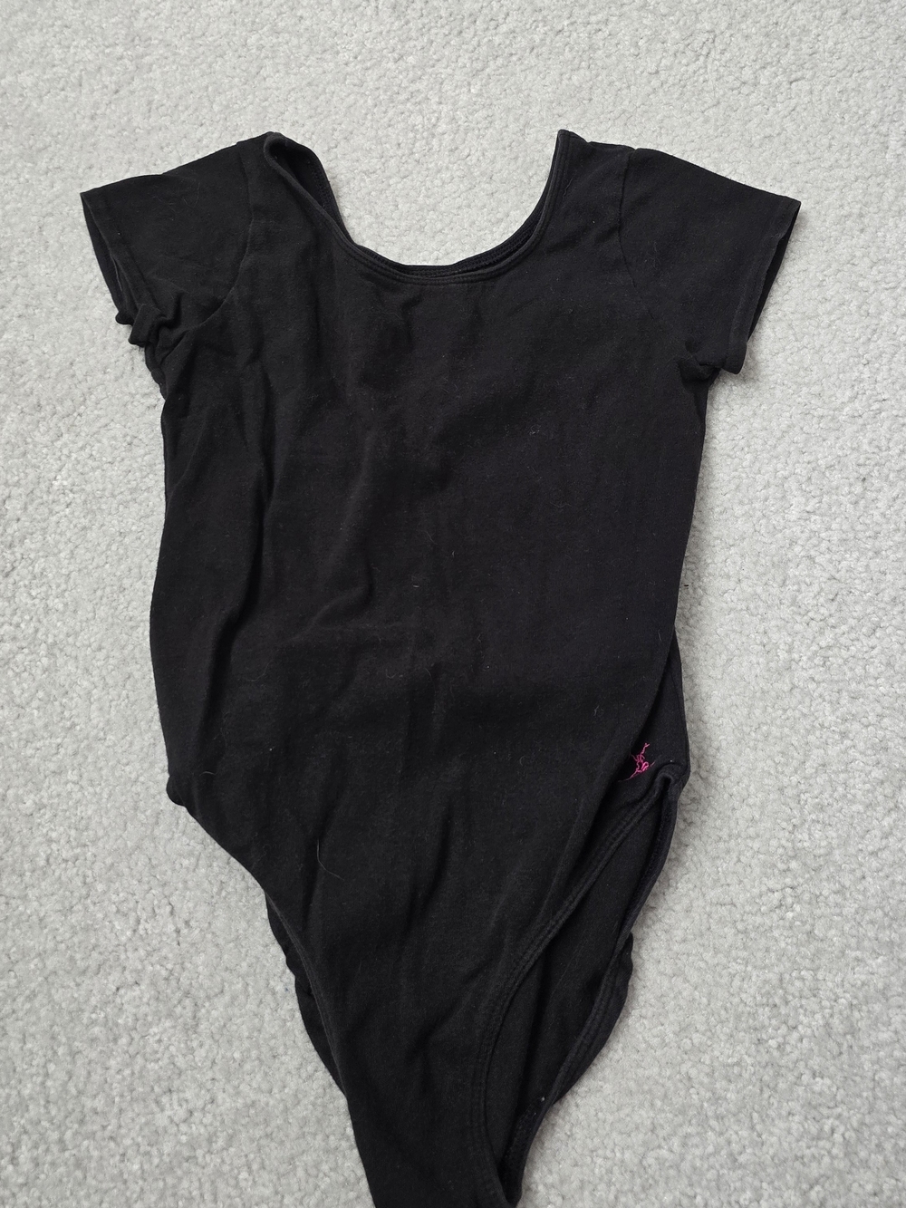 Capezio Black Short Sleeve Dance Leotard